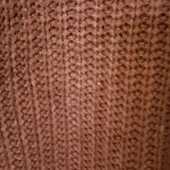 SALE!!💖💞 Miracle Maroon Ripped Oversized V-Neck Sweater - Picture 3 of 6